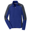 Port Authority Women's Patriot Blue/Battleship Grey Colorblock Microfleece Jacket