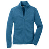 Port Authority Women's Medium Blue Heather Sweater Fleece Jacket