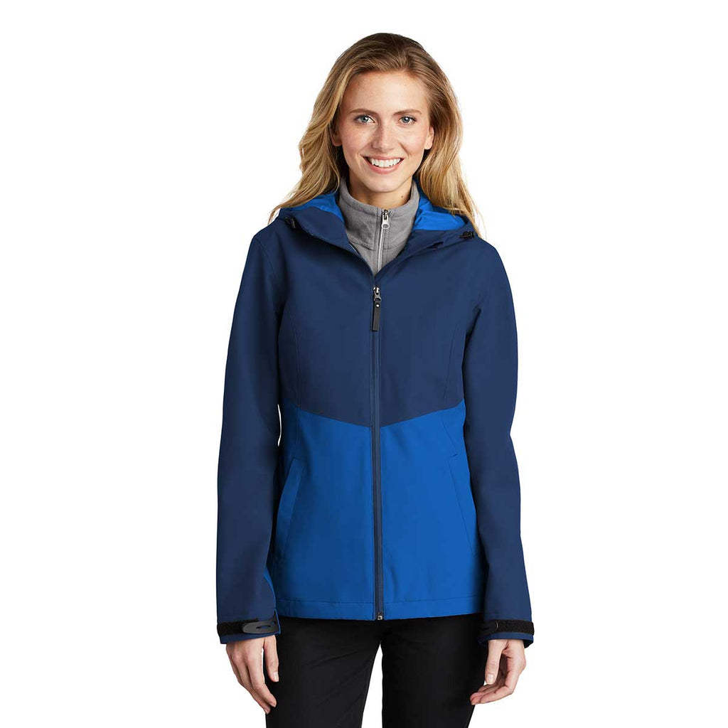 Port Authority Women's Estate Blue/Cobalt Blue Tech Rain Jacket