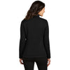 Port Authority Women's Deep Black Arc Sweater Fleece Jacket