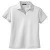 Sport-Tek Women's White Dri-Mesh V-Neck Polo