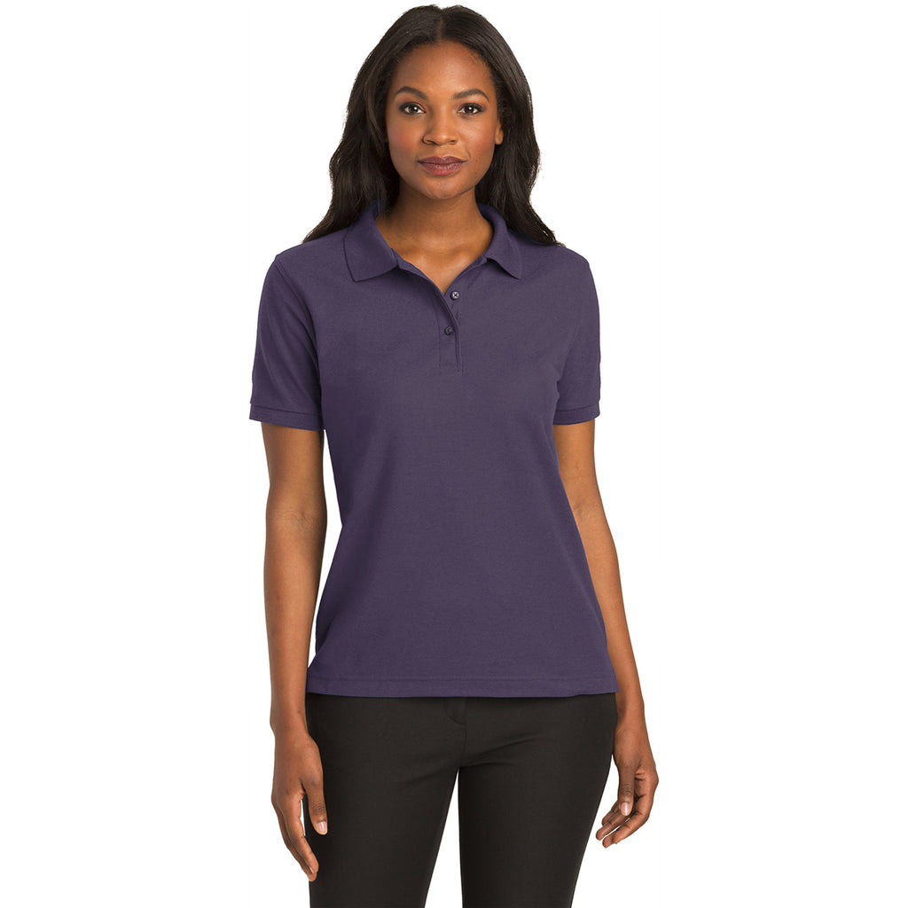 Port Authority Women's Eggplant Silk Touch Polo