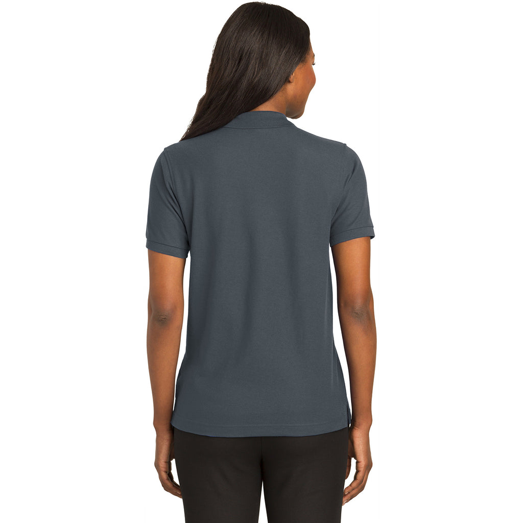 Port Authority Women's Steel Grey Silk Touch Polo