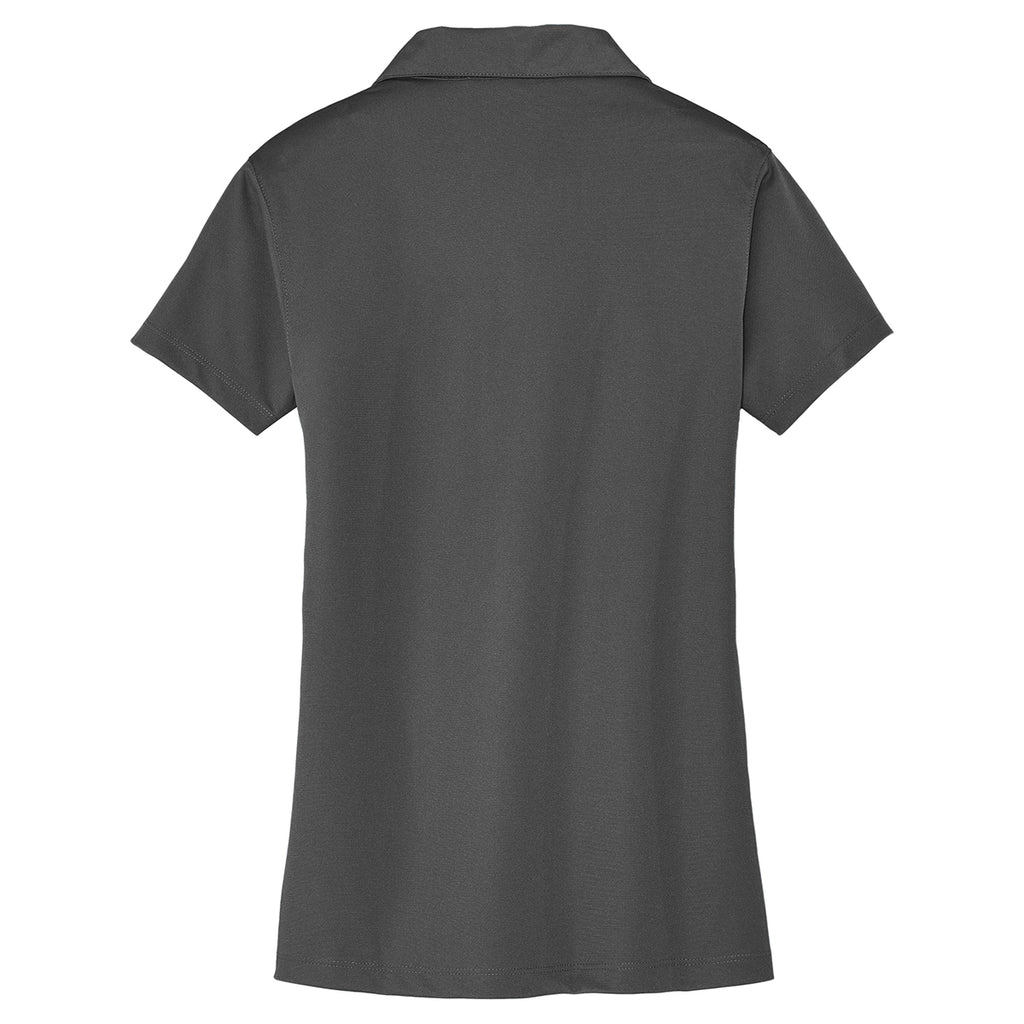 Port Authority Women's Grey Smoke Tech Pique Polo