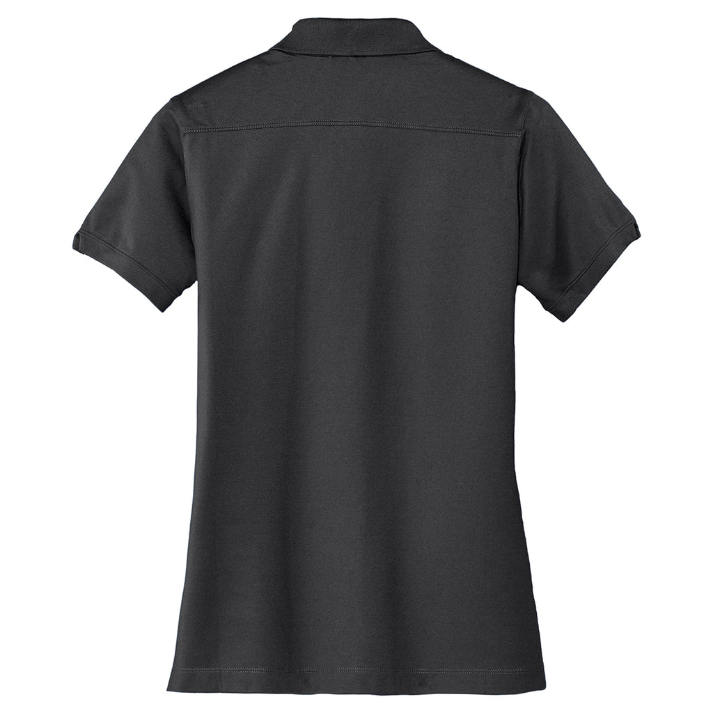 Port Authority Women's Grey Smoke Stretch Pique Polo