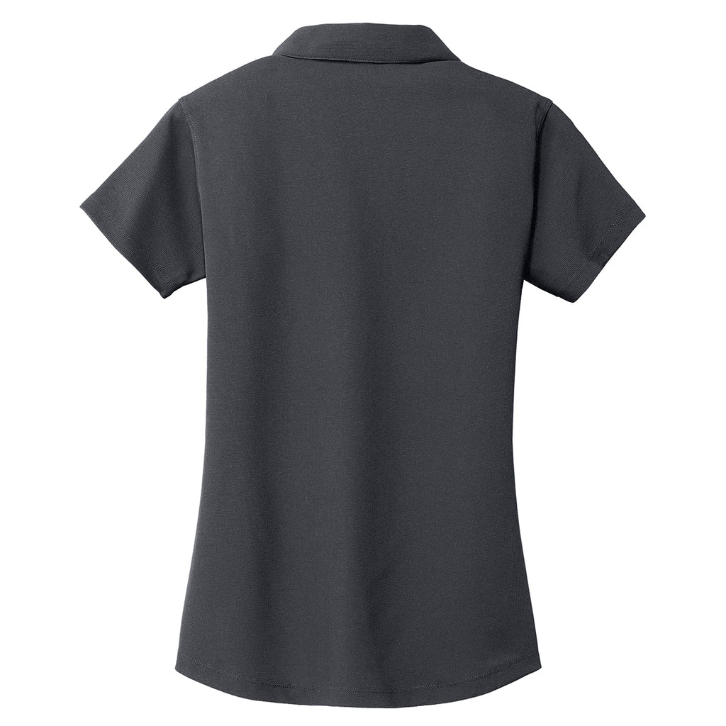 Port Authority Women's Battleship Grey Dry Zone Grid Polo