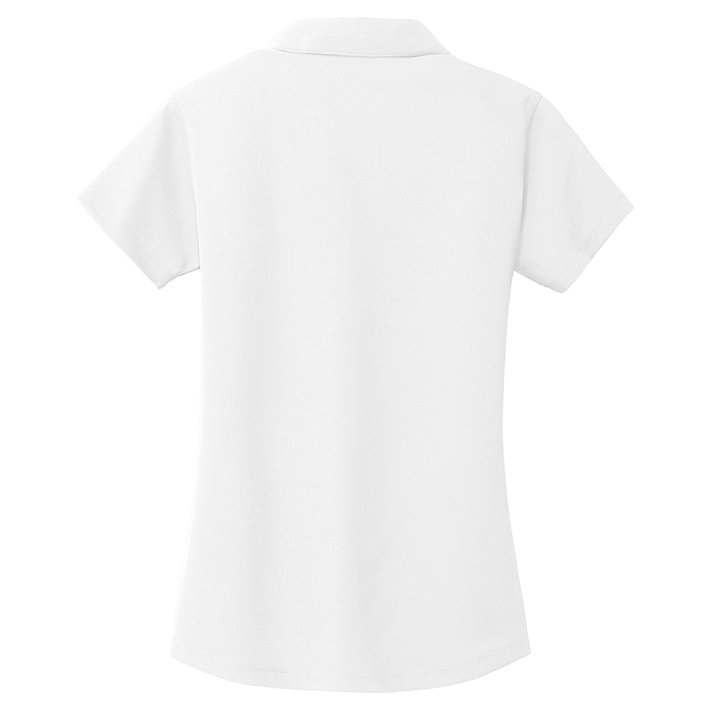 Port Authority Women's White Dry Zone Grid Polo