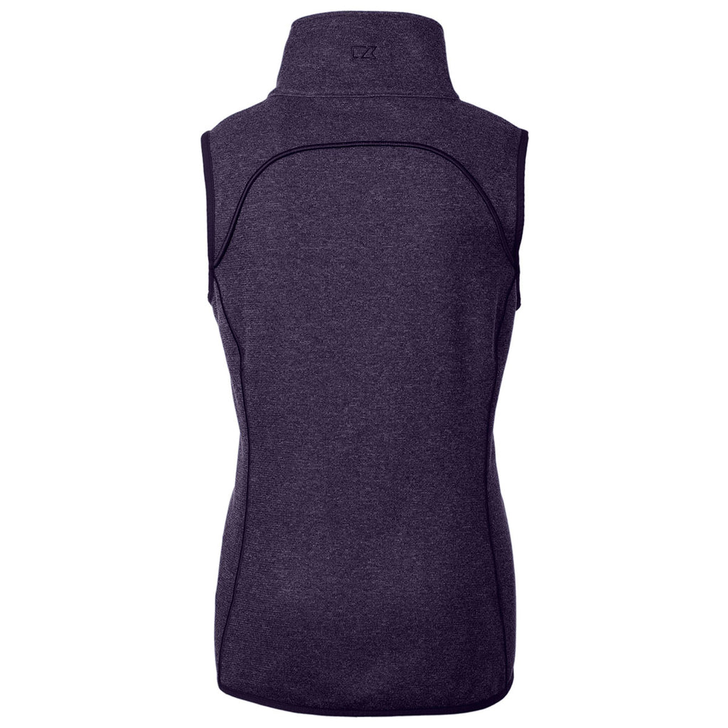 Cutter & Buck Women's College Purple Heather Mainsail Vest