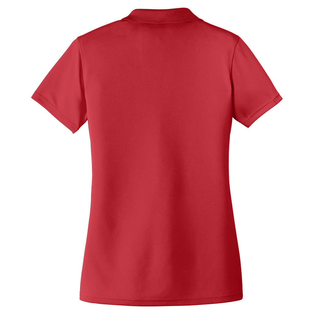 Port Authority Women's Rich Red Dry Zone UV Micro-Mesh Polo