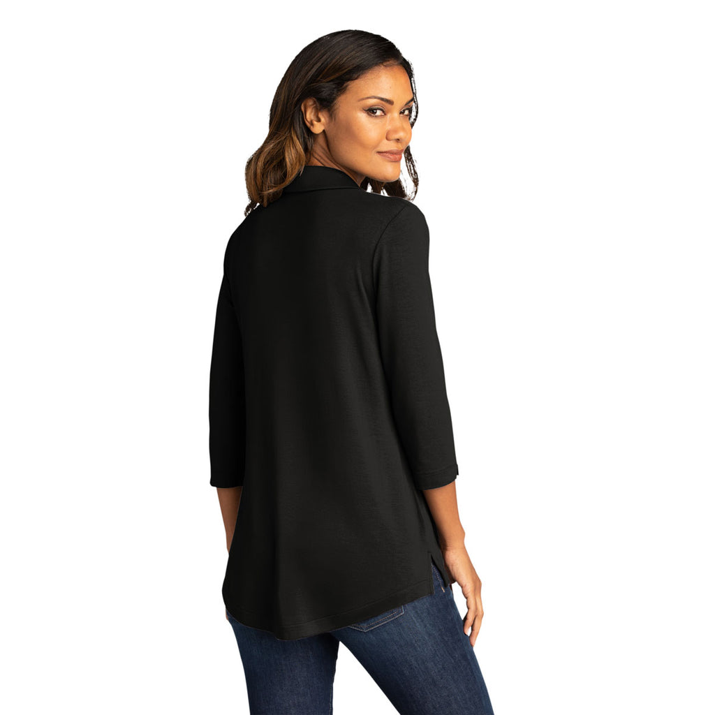 Port Authority Women's Deep Black Luxe Knit Tunic