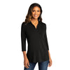 Port Authority Women's Deep Black Luxe Knit Tunic