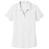 Port Authority Women's White EZPerformance Pique Polo