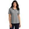 Port Authority Women's Charcoal Heather Fine Pique Blend Polo