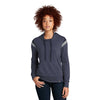 New Era Women's True Navy Heather/True Navy/Rainstorm Grey Heather Heritage Blend Varsity Hoodie