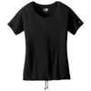 New Era Women's Black Solid Tri-Blend Performance Cinch Tee