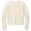 New Era Women's Soft Beige Tri-Blend Fleece Crop Crew