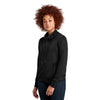 New Era Women's Black Performance Terry Full-Zip Cowl