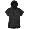 New Era Women's Black Performance Terry Short Sleeve Hoodie