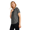 New Era Women's Graphite Heather Performance Terry Short Sleeve Hoodie