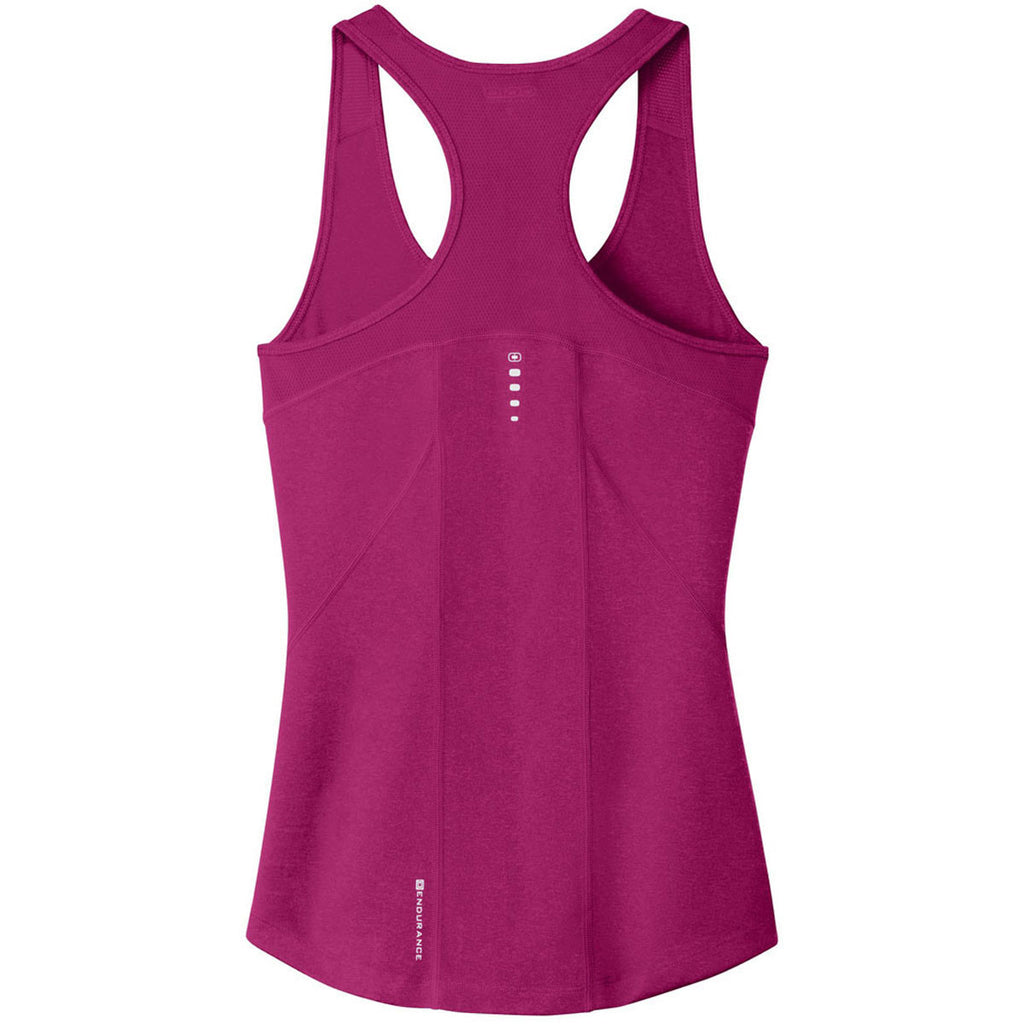 OGIO Endurance Women's Flush Pink Racerback Pulse Tank