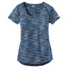 OGIO Endurance Women's Electric Blue Space Dye Verge Scoop Neck