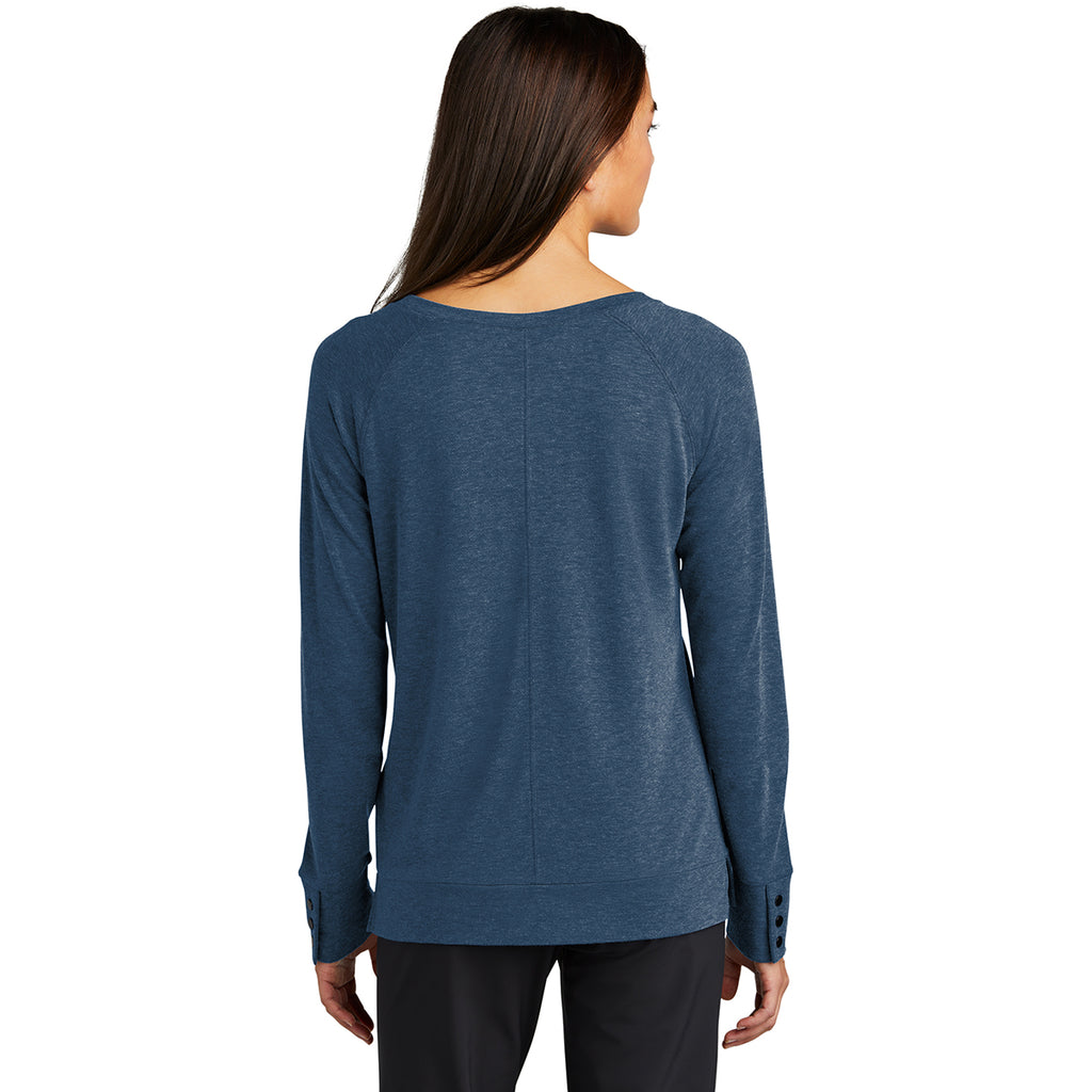 OGIO Women's Spar Blue Command Long Sleeve Scoop Neck