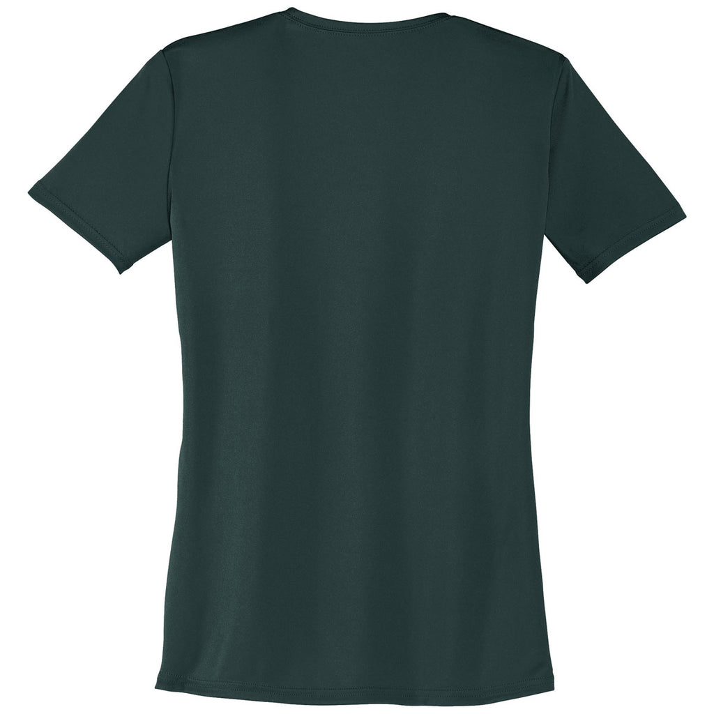 Port & Company Women's Dark Green Performance Tee