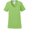 Port & Company Women's Lime Performance Blend V-Neck Tee