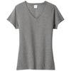 Port & Company Women's Graphite Heather Fan Favorite Blend V-Neck Tee