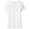 Port & Company Women's White Fan Favorite Blend V-Neck Tee