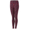 Clique Women's Deep Red Bolt Active Spacedye Legging