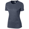 Clique Women's Navy Heather Charge Active Tee