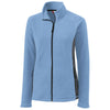 Clique Women's Light Blue Summit Microfleece Hybrid Full Zip