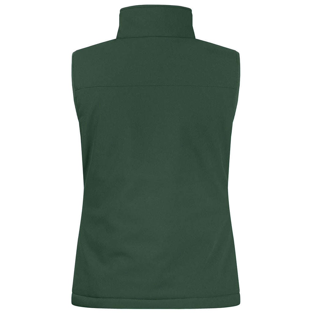 Clique Women's Bottle Green Equinox Insulated Softshell Vest