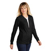 Sport-Tek Women's Black Lightweight French Terry Bomber