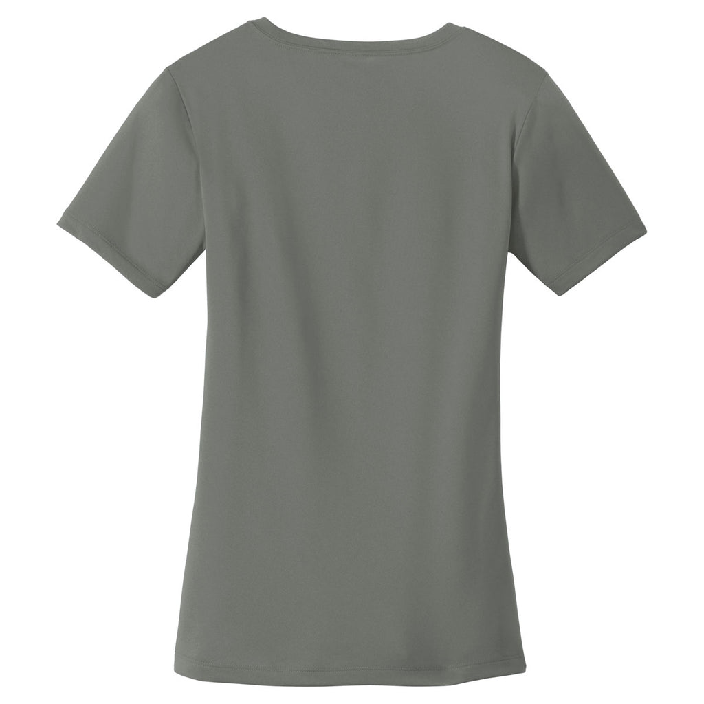 Sport-Tek Women's Dark Smoke Grey PosiCharge Tough Tee