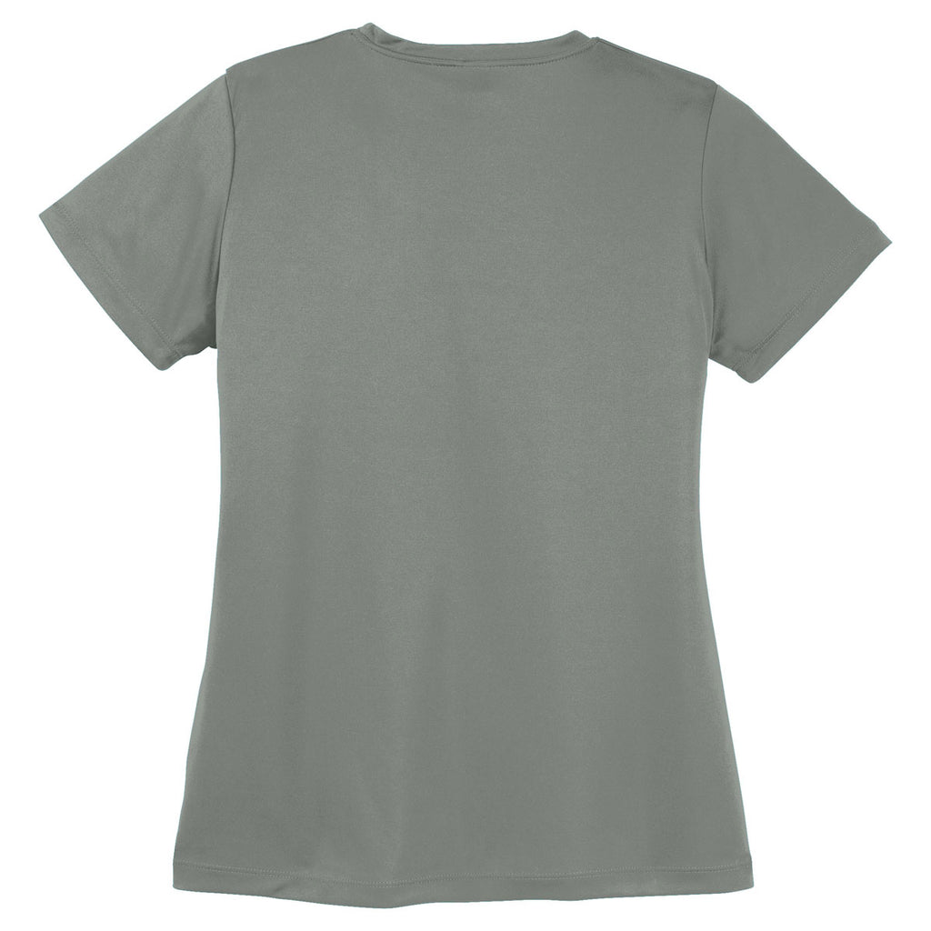 Sport-Tek Women's Grey Concrete PosiCharge Competitor Tee