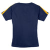 Sport-Tek Women's True Navy/Gold Colorblock PosiCharge Competitor Tee