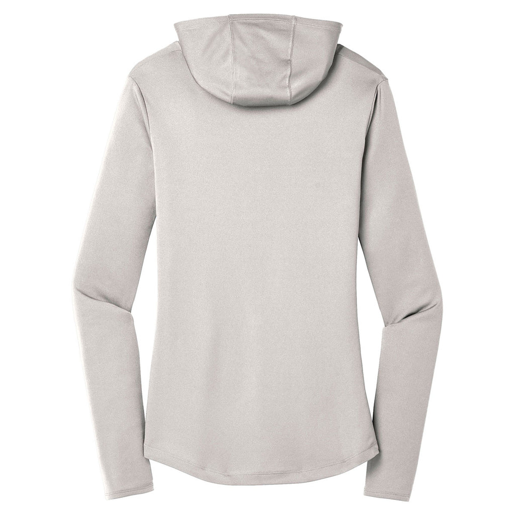 Sport-Tek Women's Silver PosiCharge Competitor Hooded Pullover