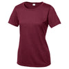 Sport-Tek Women's Cardinal Heather Contender Scoop Neck Tee