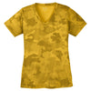 Sport-Tek Women's Gold CamoHex V-Neck Tee