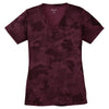 Sport-Tek Women's Maroon CamoHex V-Neck Tee