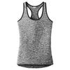 Sport-Tek Women's Black PosiCharge Electric Heather Racerback Tank