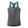 Sport-Tek Women's Atomic Blue PosiCharge Electric Heather Racerback Tank