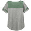 Sport-Tek Women's Forest Heather/Light Grey Heather PosiCharge Tri-Blend Wicking Fan Tee