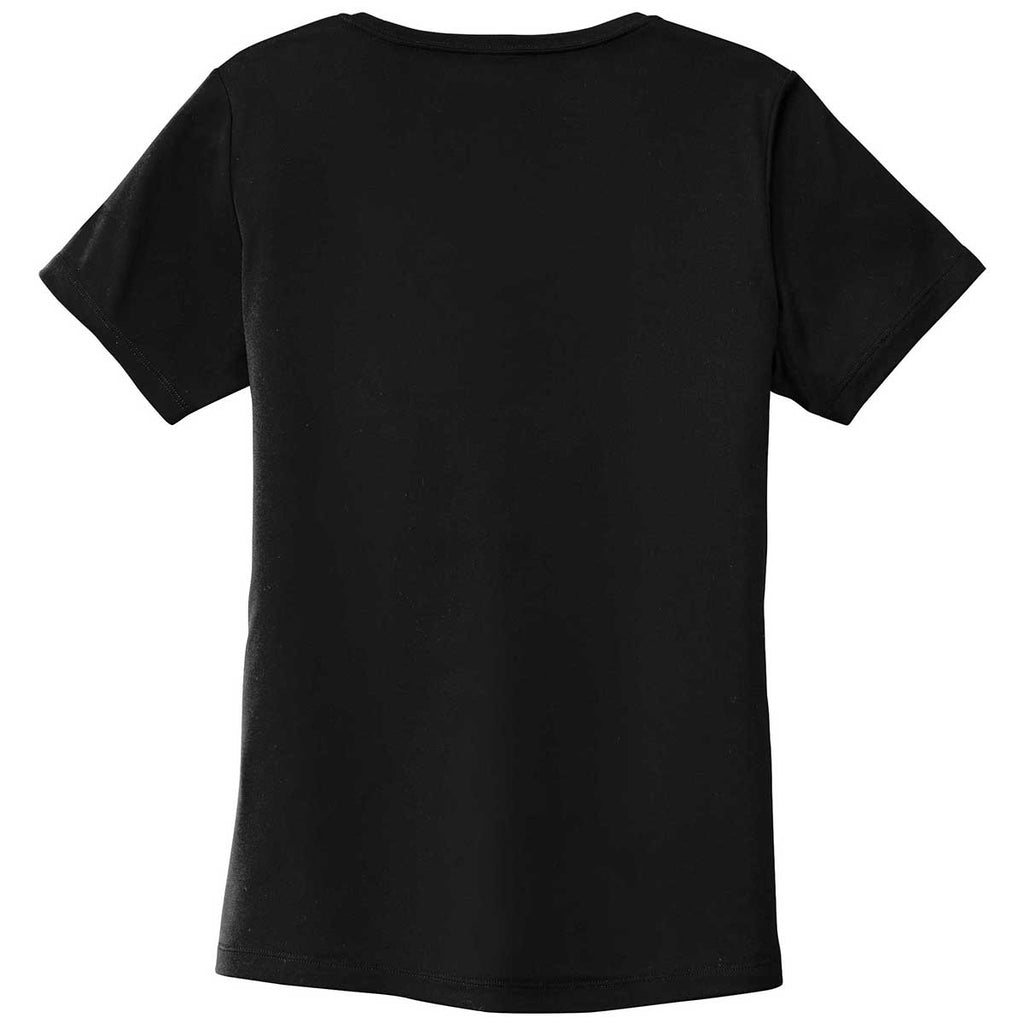 Sport-Tek Women's Black Posi-UV Pro Scoop Neck Tee