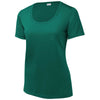 Sport-Tek Women's Marine Green Posi-UV Pro Scoop Neck Tee