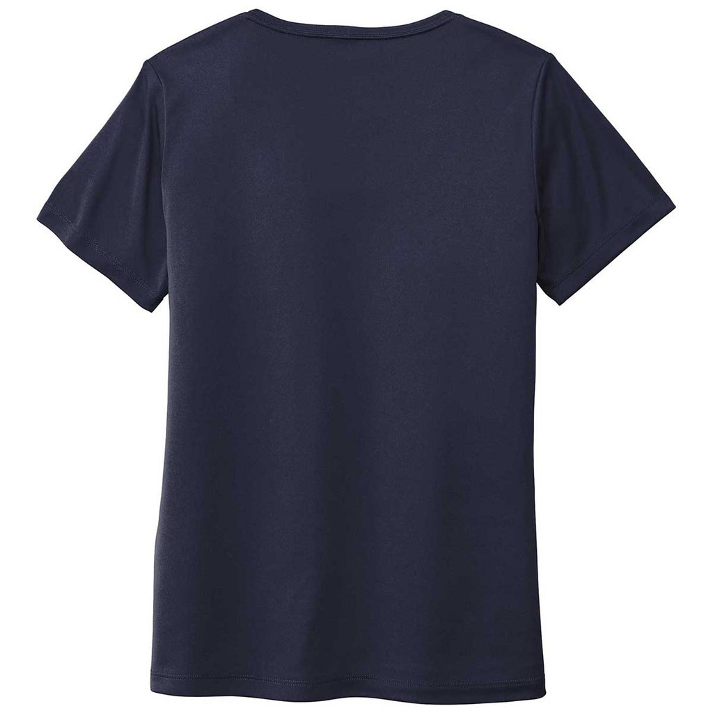 Sport-Tek Women's True Navy Posi-UV Pro Scoop Neck Tee