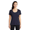 Sport-Tek Women's True Navy Posi-UV Pro Scoop Neck Tee