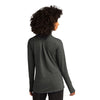 Sport-Tek Women's Dark Grey Heather Sport-Wick Flex Fleece Full-Zip